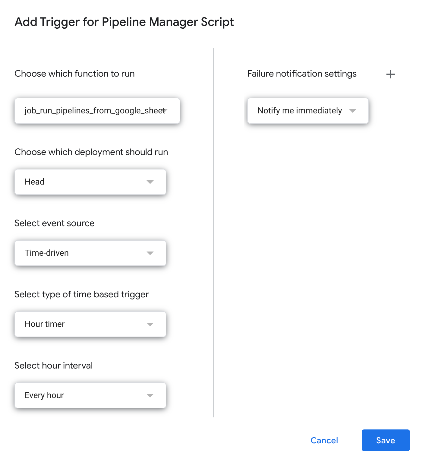 Automate Multiple CSV to BigQuery Pipelines with Google Sheets & Apps Script